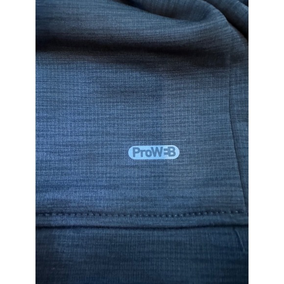 New Spyder Active ProWeb Hoodie Mens Small Black Pullover Long Sleeve Zip Pocket - Picture 8 of 10